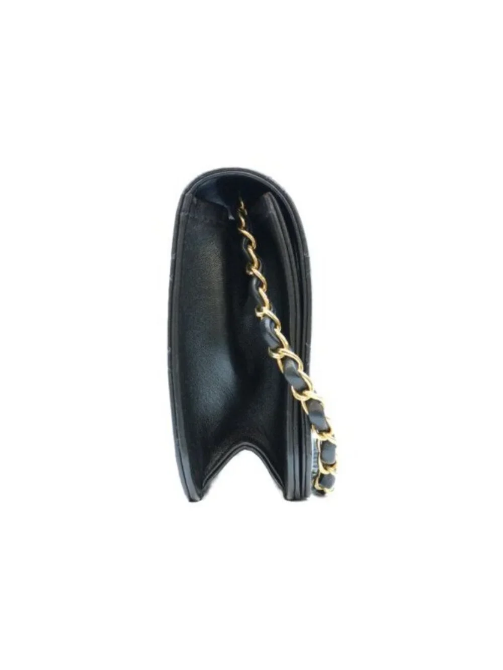 Chanel Black Lamb Full Flap Push Lock Quilted 23